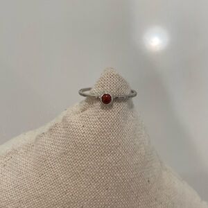Chan Luu Sterling Silver and Red Jasper Ring